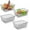 4Pack-Black-Large, variant on Pandatop 2 Pack Wire Storage Baskets with Handles，Wire Baskets for Organization，Metal Pantry Storage Baskets for Kitchen Cabinets, Black