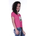 thumbnail image 4 of Moomaya T-shirt à Manches Courtes pour Femmes avec Col Rond, Écusson à Paillettes, Coupe Décontractée - X2, 4 of 7