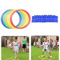 thumbnail image 2 of fastboy 10Pc Kindergarten Teaching Aid Sport Hopscotch Jumping Game Fun  Ring 28cm One Size, 2 of 6