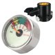 thumbnail image 4 of M10 plata 304 acero inoxidable S300 respirador impermeable medidor de presión de aire accesorio de equipo de buceo, 4 of 10