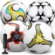 thumbnail image 1 of Paquete de 4 balones de fútbol Tradder, tamaño 5, con bomba, 22 cm, 1 of 6