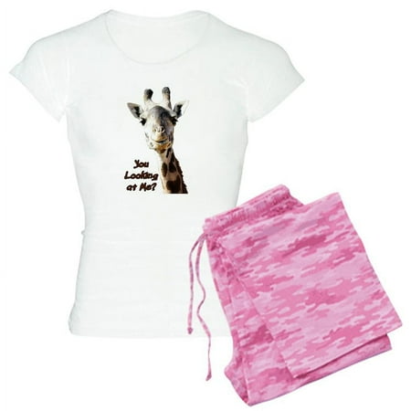 

CafePress - You Looking At Me Giraffe Pajamas - Women s Light Pajamas