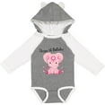 thumbnail image 3 of Inktastic Aditi 1st Birthday Elephant Pink Cute Boys or Girls Long Sleeve Baby Bodysuit, 3 of 5