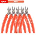 thumbnail image 1 of Universal Stainless Steel Pliers DIY Electronic Diagonal Side Cutting Nippers Wire Cable Cutter 3D Printer Parts Hand Tools Red-5pcs, 1 of 6
