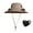 Khaki, variant on TOPRenddon Wide Brim Solar Fan Outdoor Fishing Hat Men Sun Hat with 2 Solar Fan Fishing Hats Neck Flap Outdoor UV Protection Hiking Hat