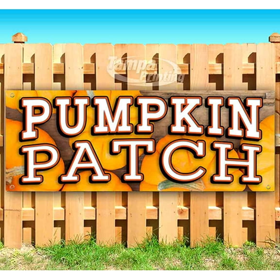 Pumpkin Patch 13 oz Vinyl Banner With Metal Grommets