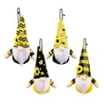 thumbnail image 6 of 4PCS Handmade Bumble Bee Hanging Gnome Ornaments Set, Colorful Swedish Honey Bee Decor Summer Fall Ornaments for Tree, Summer Bee Plush Gnome Decorations Fall Tree decorations for Home Holiday, 6 of 9