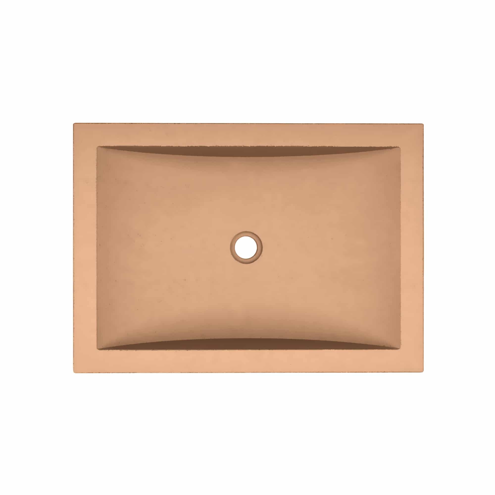 Native Trails NSL2014-P Nativestone 20-3/4" Rectangular Concrete Undermount Bathroom Sink