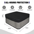 thumbnail image 2 of Housse de SPA Carrée, Tissu Oxford Imperméable Robuste, Housse de SPA Anti-Poussière Résistante aux UV, Protecteur Imperméable Noir Multi-Tailles, 2 of 5