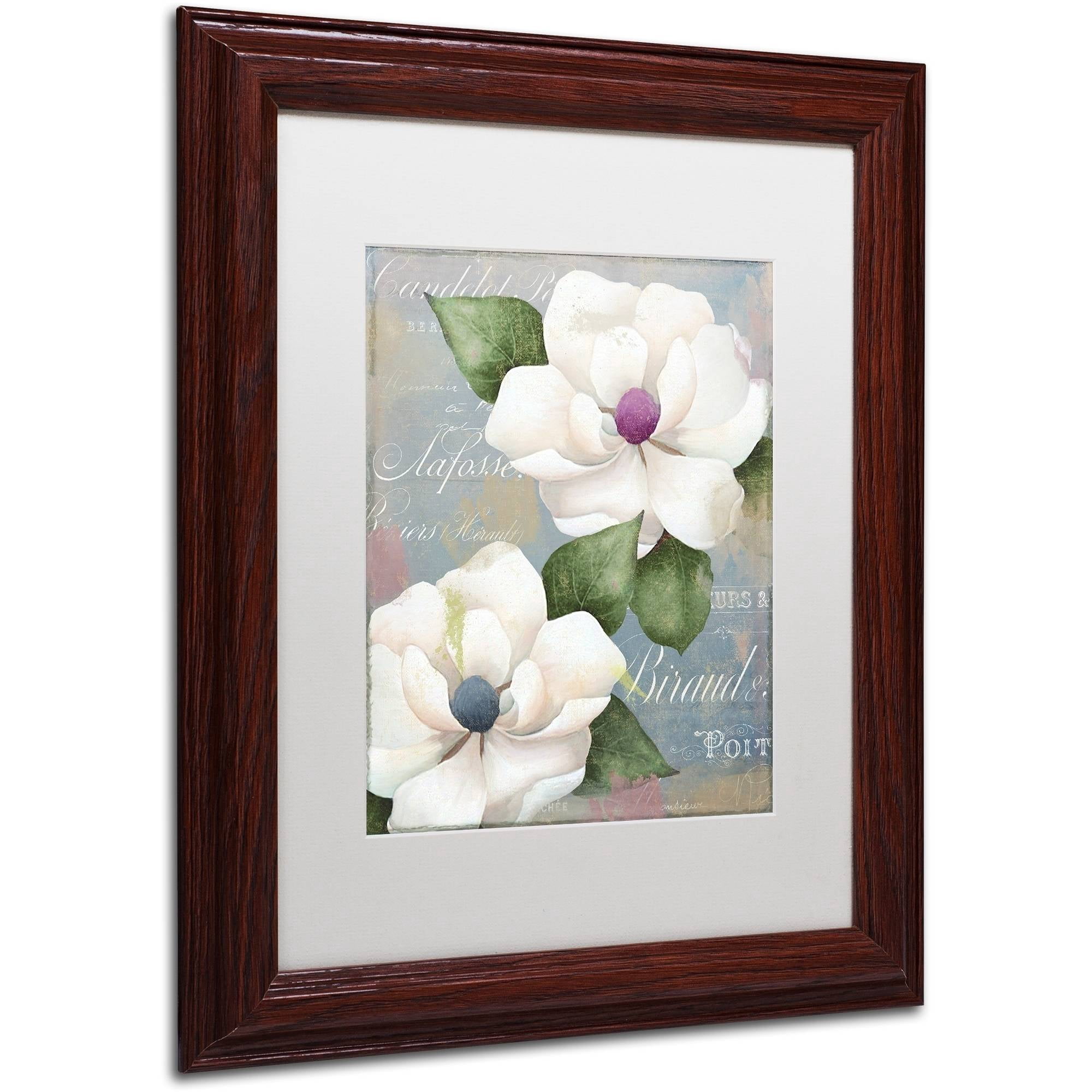 Trademark Fine Art "Southern Charms" Canvas Art by Color Bakery White Matte, Wood Frame