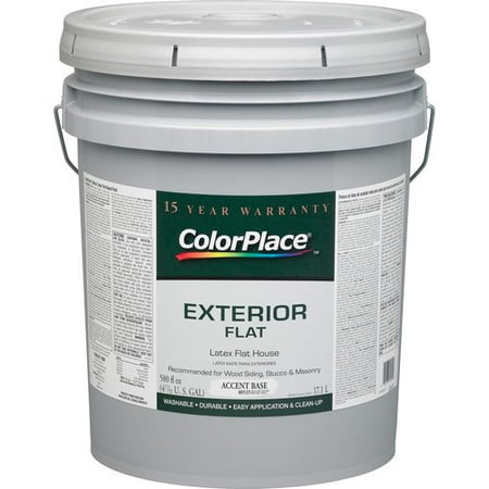 ColorPlace Exterior Flat Accent Paint Base - Walmart.com ColorPlace Exterior