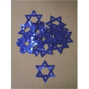 12 ROYAL BLUE STAR OF DAVID (100 PCS) 3"CONFETTI
