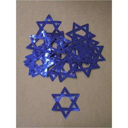 12 ROYAL BLUE STAR OF DAVID (100 PCS) 3"CONFETTI