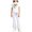 White1, variant on Juorvia Girls 2 Piece Outfits Summer Loose Fitted Crew Neck T-Shirts Micro Flare Elastic Waist Pants(2-3 Years,Yellow1)