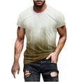 thumbnail image 2 of Qertyioot T-shirt à Manches Courtes Imprimé pour Hommes Col Rond Mode Décontractée Manches Courtes Liquidation, 2 of 5