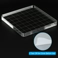 thumbnail image 4 of Unique Bargains Acrylic Stamp Block, 3 Pack Square Shape with Lines, 3.9x3.9', 4 of 6