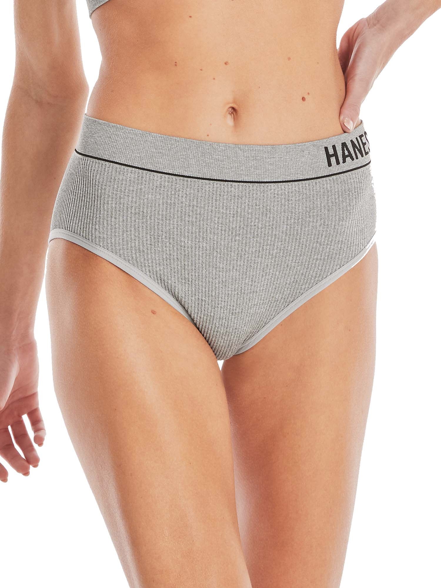 Hanes Originals Women's 3pk Ribbed Bikini Underwear - Gold/White/Pink XXL 3  ct