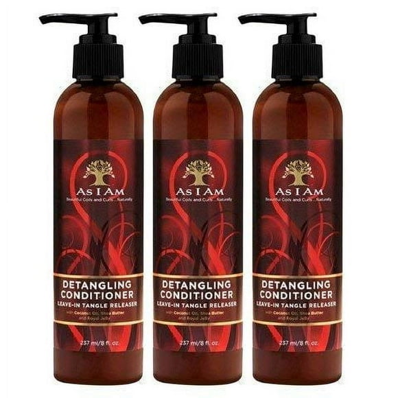 As I Am après-Shampoing Démêlant Sans Rinçage 8 Onces (Lot de 3)