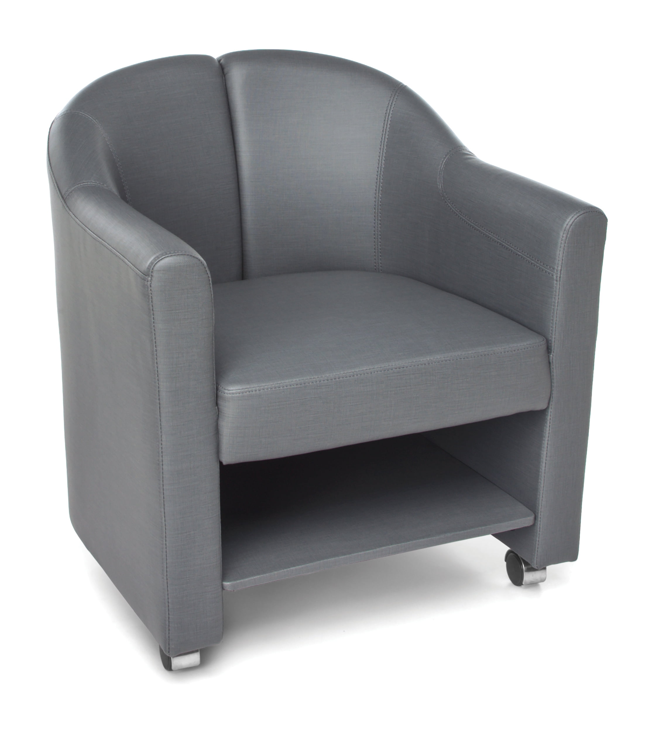 OFM Core Collection Mobile Club Chair, in Slate (880-SLT) - Walmart.com
