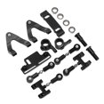 thumbnail image 1 of Metal Upper Lower Swing Arm Steering Cup Set, RC Upper Lower Arm Steering Cup Set High Strength Aluminium Alloy  For WPL D12 RC Car Silver,Black,Red, 1 of 8