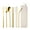 Gold, variant on Gold 7-Piece Portable Cutlery Set, Stainless Steel Utensils With Case For Travel