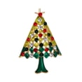 thumbnail image 1 of Wartleves Nuevo y bonito broche de árbol de Navidad con cristales de estrás transparentes✨i, 1 of 7