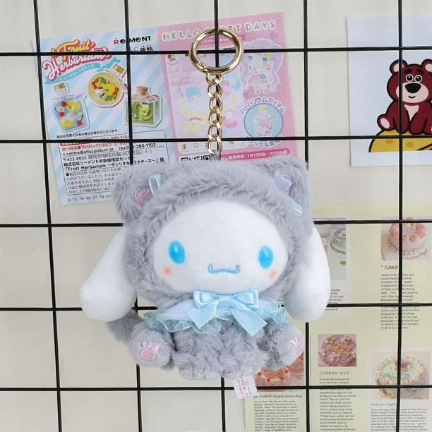 MINISO Sanrio Plush Keychain Hello Kitty Kawaii Kuromi Cartoon Key