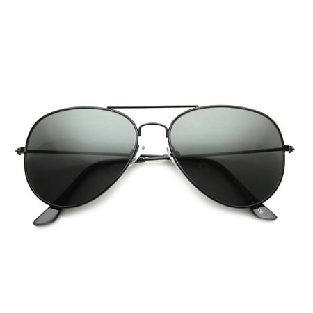 Metal Pilot Sunglasses - Classic Full Metal Teardrop Pilot Wire Frame Standard Aviator Sunglasses 58mm 9762