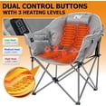 thumbnail image 6 of NAIZEA Outdoor Heated Chair - Heated Camping Chair,Oversized Heated Chairs, Outdoor Sports Chair, Folding Chair for Patio, Outdoor Travel Wide&Thick Padding, 6 of 7