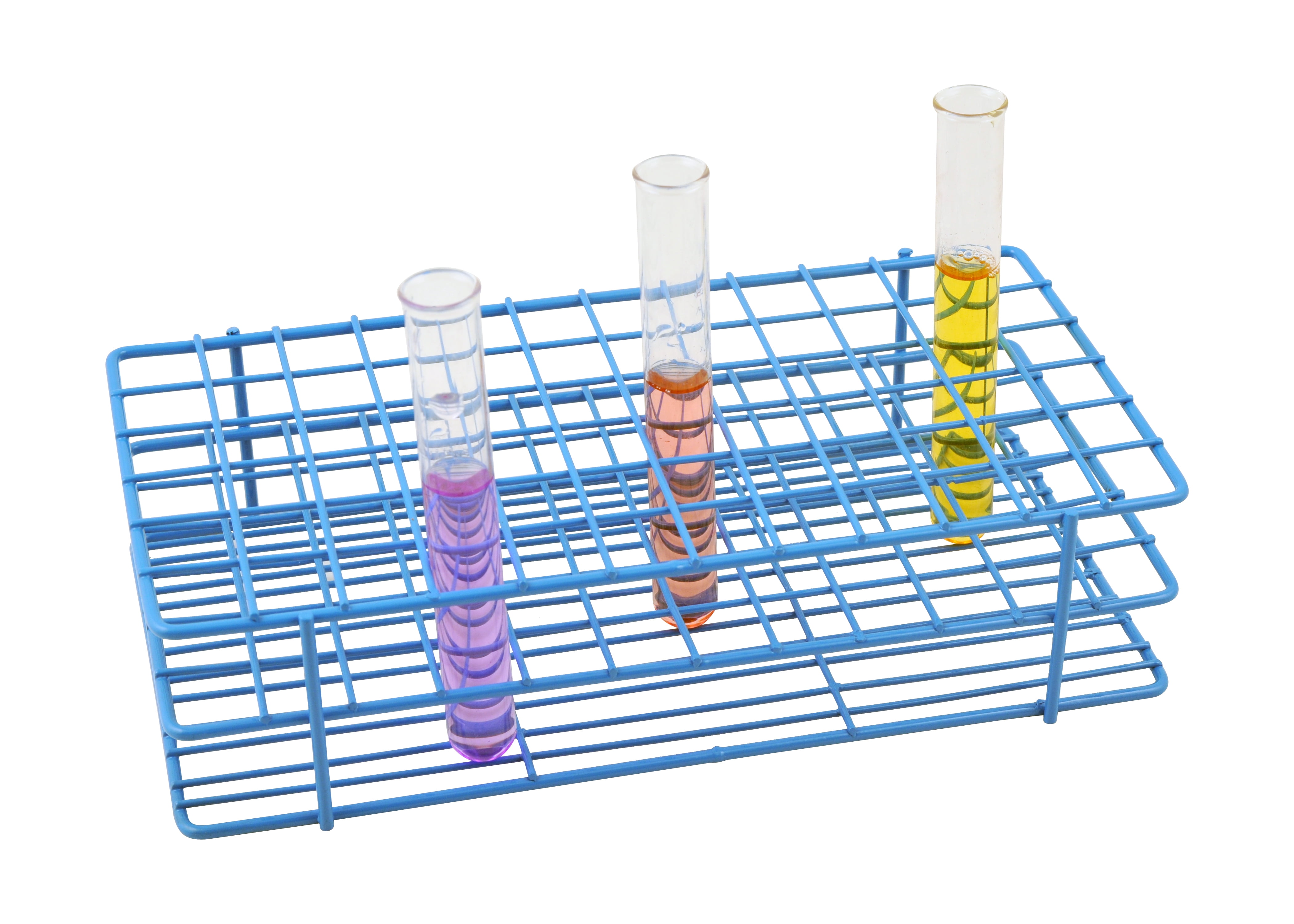 Blue Epoxy Coated Steel Wire Test Tube Rack, 72 Holes, Outer Diameter permitted of tubes 1516mm Blue Epoxy Coated Steel Wire Test Tube Rack, 72 Holes, Outer Diameter permitted of tubes 1516mm