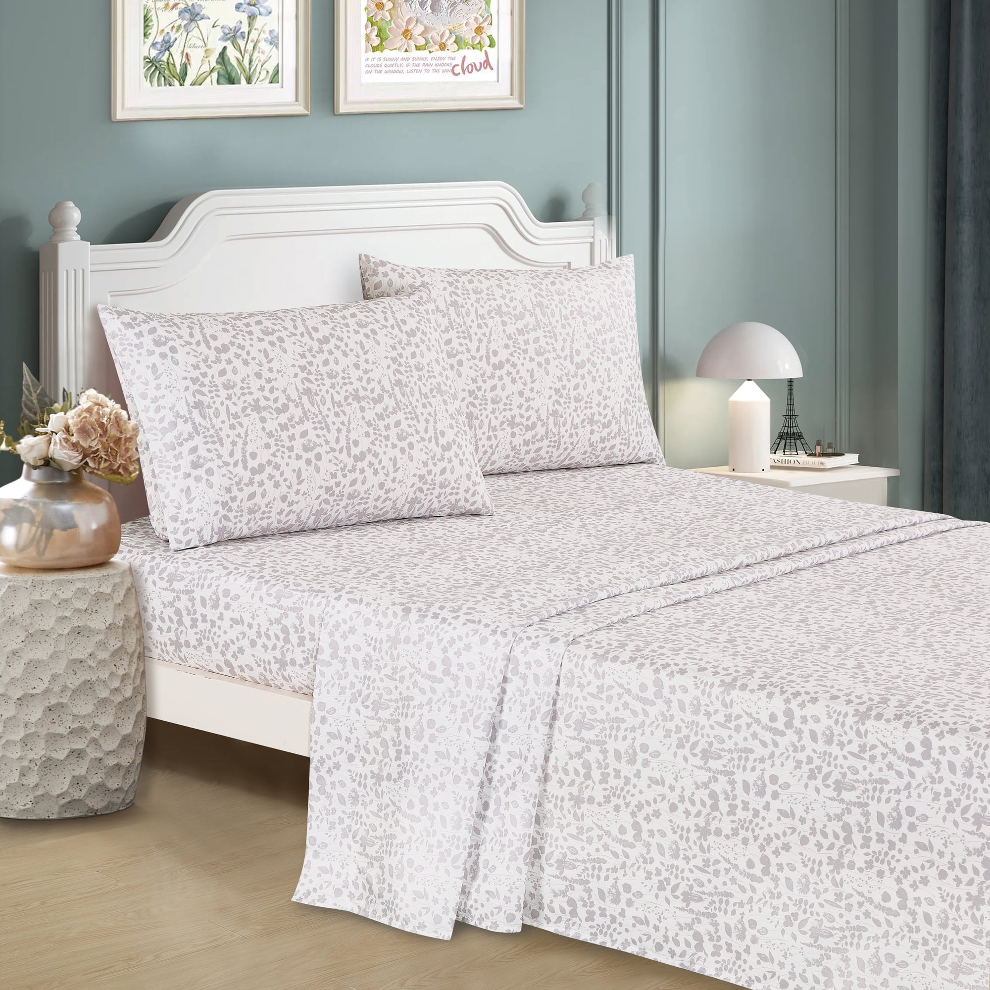 EvJK 7-Piece Comforter Set – Ultra-Soft Polyester, All-Season, Reversible, Luxury Bedding Set – Twin
