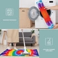 thumbnail image 6 of Rainbow Tie Dye Mandala Kitchen Rugs Sets Of 3,Kitchen Runner Rugs Non Skid Washable,Decorative Kitchen Floor Mats for Kitchen,Sink,Laundry,17"x30"+ 17"x47" + 17"x59", 6 of 6