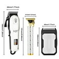 thumbnail image 7 of LQT Professional Hair Clippers for Men, Cordless Electric Hair Trimmer Kit with Beard Trimmer, T-Blade Shaver & 8 Guide Combs for Men's Haircut, Grooming, and Styling, 7 of 7