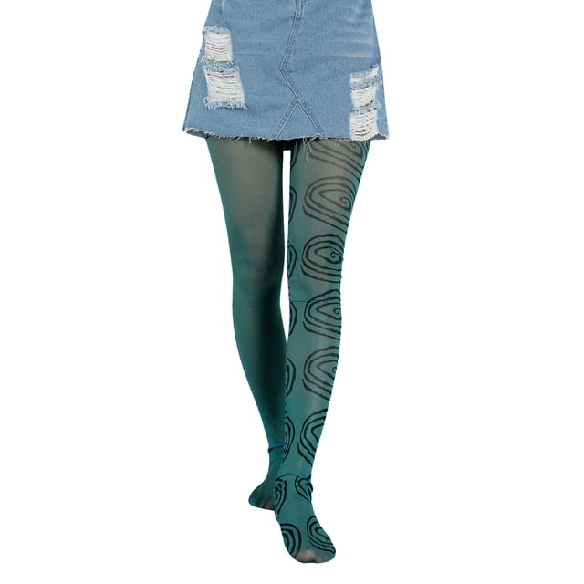 Gupgi Collants Transparents Imprimés pour Femme Y2k E-Girl Étourdissements
