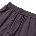 thumbnail image 5 of Hurxie Men's Lightweight Cargo Shorts with Drawstring,Comfy Casual Outdoor Shorts for Hiking Gym Workout Purple,4XL, 5 of 7
