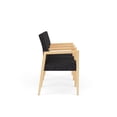 thumbnail image 2 of Pemberly Row Waiting Reception 3 Seat Tandem Seating Wood Frame in Black, 2 of 5