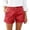 v#51Red140, variant on Rggeeun Womens Shorts Solid Color Elastic High Waist Wide Leg Soft Lightweight Loose Fit With Side Pockets &Buttons Trim For Summer Splash Fun Delicate Hot Pants,Red,Xxl