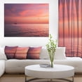 thumbnail image 1 of Toile d'Art de Paysage Marin Extra Grand - Rivage Serein Rougeâtre des Maldives, 1 of 3