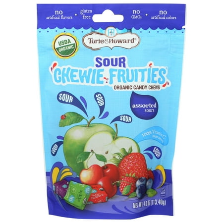 Torie & Howard Sour Chewy Fruities, Assorted, 4 oz, 6 Count