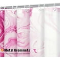 thumbnail image 3 of Hot Pink Marble Small Stall Shower Curtain 36 x 72, Abstract Ombre Half Size Narrow Shower Curtain Set, 36 inch Modern Fabric Shower Curtains for Chic Luxury Bathroom Decor, 3 of 6