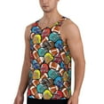 thumbnail image 2 of Daiia American Football Printed Men's Quick Dry Fit Muscle Tank Top Slim-Fit Tank Workout Tank Top Lightweight Sports Tank Top-4X-Large, 2 of 7