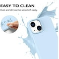 thumbnail image 4 of Sumao Designed for iPhone 14 Case, Silicone Shockproof Slim Thin Phone Case (Baby Blue), 4 of 5