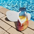 thumbnail image 3 of Psesaysky Little Kid Girls Boys Beach Pool Flip Flops Flame&Ice Softball Print Sandals Water Shoes Size 12, 3 of 7