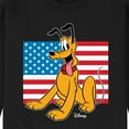 thumbnail image 3 of Disney - Americana - Pluto Usa Flag - Men's Crew Neck Fleece Pullover, 3 of 5
