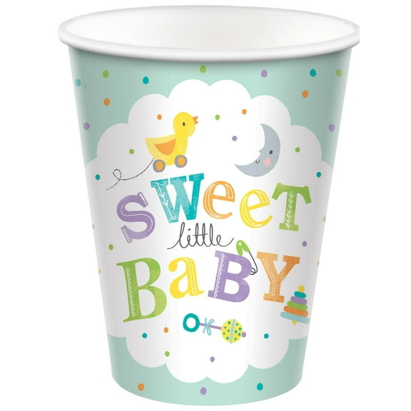 Baby Shower 'Sweet Little Baby' 9oz Paper Cups (8ct)