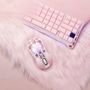 GravaStar Mercury M1 Pro Sakura Pink Wireless Gaming Mouse – 26,000 DPI PAW3395DM • Magnesium Alloy • Tri-Mode (Wired/2.4GHz/Bluetooth) • 4K Polling-Sakura Pink