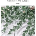 thumbnail image 6 of Zukuco Artificial Eucalyptus Stems 24pcs Fake Eucalyptus Leaves Real Touch Artificial Greenery Bulk for Wedding Home Farmhouse Party Decoration, 6 of 7