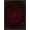 Red Black, Pattern 1, variant on ODIKA Spider Web Design With Bold Radiating Strands And Dark Border Pet Friendly & Kids Safe Play for Playroom, Bedroom, Reading Nook