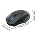 GARENAS Wireless Mouse 2.4G Portable Rechargeable Silent Mouse with USB