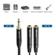 thumbnail image 3 of Cable Matters, paquete de 2 unidades, cable divisor de 1/4, TS macho a 2X TS hembra, 3 of 7